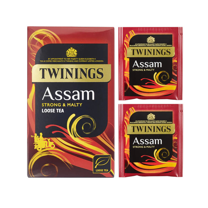 Twinings Assam Strong Black Tea Individually Wrapped Enveloped Bags Sachets Cup