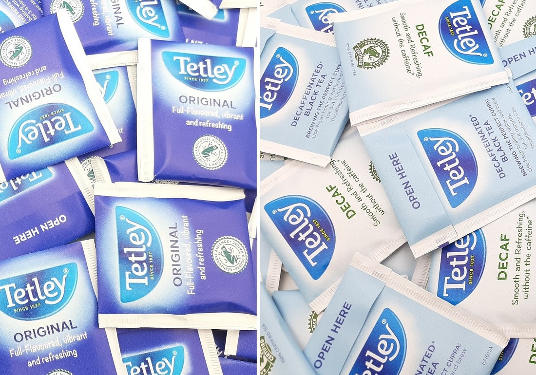 Tetley Tea Bags Envelopes Sachets Teabags Individually Wrapped Tagged String UK