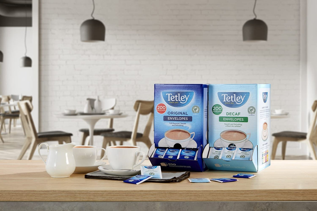 Tetley Tea Bags Envelopes Sachets Teabags Individually Wrapped Tagged String UK