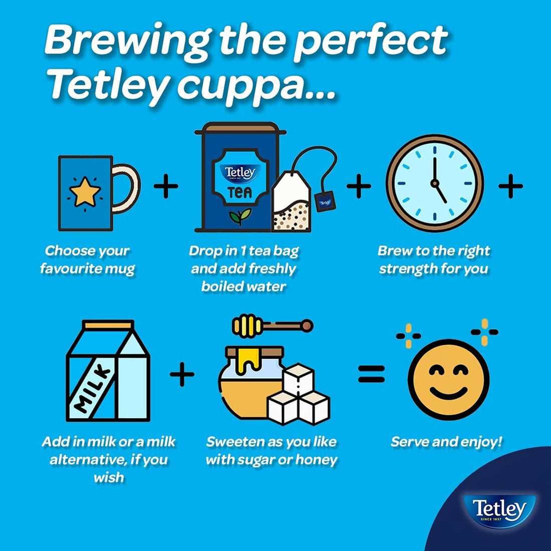 Tetley Tea Bags Envelopes Sachets Teabags Individually Wrapped Tagged String UK